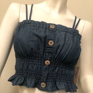 Jean Crop Top